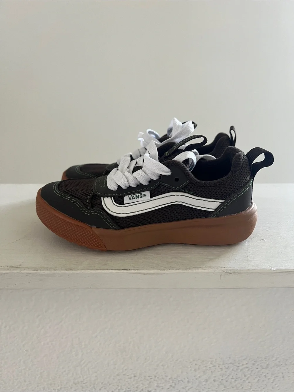 Vans Kids Black, White & Brown Low-Top Sneakers